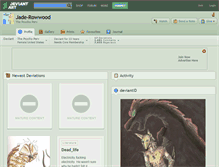 Tablet Screenshot of jade-rowwood.deviantart.com