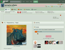 Tablet Screenshot of bernache-solitaire.deviantart.com