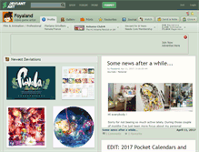 Tablet Screenshot of foyaland.deviantart.com