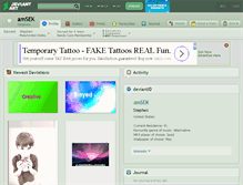 Tablet Screenshot of amsek.deviantart.com