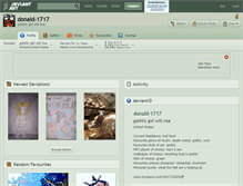 Tablet Screenshot of donald-1717.deviantart.com
