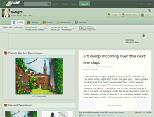 Tablet Screenshot of indigirl.deviantart.com
