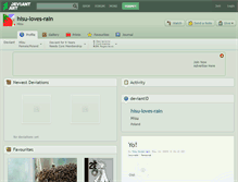 Tablet Screenshot of hisu-loves-rain.deviantart.com