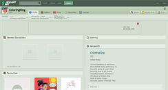 Desktop Screenshot of coloringking.deviantart.com