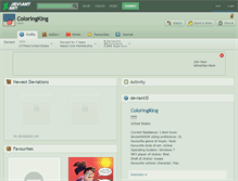Tablet Screenshot of coloringking.deviantart.com