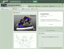 Tablet Screenshot of insecticons-group.deviantart.com