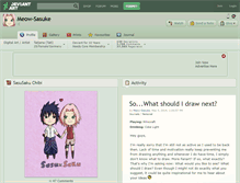 Tablet Screenshot of meow-sasuke.deviantart.com