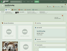 Tablet Screenshot of kandiismydog.deviantart.com