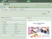 Tablet Screenshot of killerc40-ii.deviantart.com