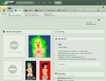 Tablet Screenshot of idic.deviantart.com