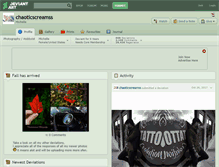 Tablet Screenshot of chaoticscreamss.deviantart.com