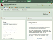 Tablet Screenshot of openmindedeloquence.deviantart.com