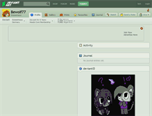 Tablet Screenshot of bewolf77.deviantart.com