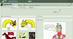 Desktop Screenshot of godzilla-2000.deviantart.com