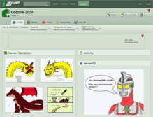 Tablet Screenshot of godzilla-2000.deviantart.com