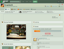 Tablet Screenshot of d-warrior35.deviantart.com