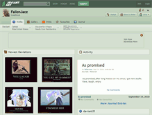 Tablet Screenshot of fallenjace.deviantart.com