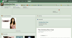 Desktop Screenshot of christina-ricci-fans.deviantart.com