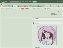 Tablet Screenshot of mhghoul.deviantart.com