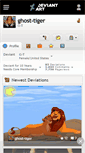 Mobile Screenshot of ghost-tiger.deviantart.com