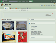 Tablet Screenshot of ch0c0-cafe.deviantart.com