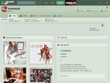 Tablet Screenshot of lovelystyle.deviantart.com