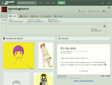 Tablet Screenshot of darkrisingphoenix.deviantart.com