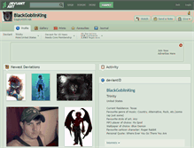 Tablet Screenshot of blackgoblinking.deviantart.com
