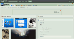Desktop Screenshot of metal-cx.deviantart.com