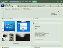 Tablet Screenshot of metal-cx.deviantart.com