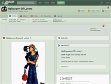 Tablet Screenshot of halloween-of-lovers.deviantart.com