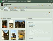 Tablet Screenshot of lemurlemur.deviantart.com