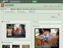 Tablet Screenshot of lucky-bastard.deviantart.com