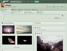 Tablet Screenshot of comback.deviantart.com