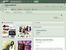 Tablet Screenshot of hollywoodworld.deviantart.com