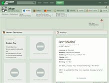Tablet Screenshot of jakqe.deviantart.com