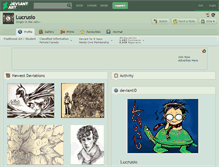 Tablet Screenshot of lucrusio.deviantart.com