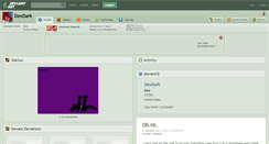 Desktop Screenshot of dexdark.deviantart.com