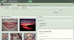 Desktop Screenshot of cyberfrench.deviantart.com