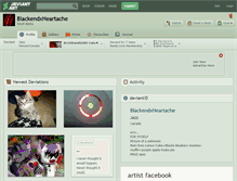 Tablet Screenshot of blackendxheartache.deviantart.com