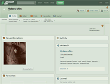 Tablet Screenshot of hotaru-chin.deviantart.com