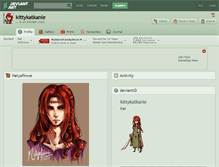 Tablet Screenshot of kittykatkanie.deviantart.com