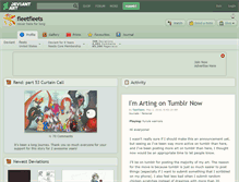 Tablet Screenshot of fleetfleets.deviantart.com
