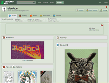 Tablet Screenshot of eleefece.deviantart.com