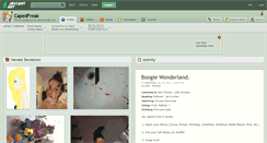 Desktop Screenshot of capedfreak.deviantart.com