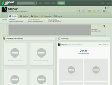 Tablet Screenshot of garygurl.deviantart.com