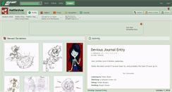 Desktop Screenshot of mattieshoe.deviantart.com