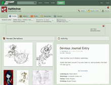 Tablet Screenshot of mattieshoe.deviantart.com