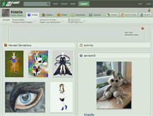 Tablet Screenshot of kistelle.deviantart.com