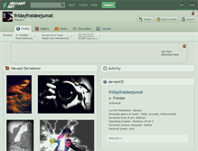 Tablet Screenshot of fridayfraideejumat.deviantart.com